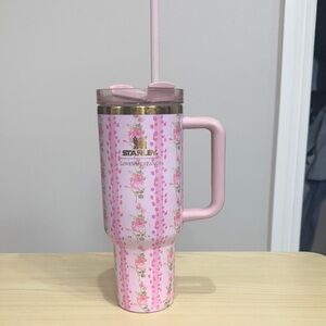 Stanley Pink Floral Insulated Tumbler